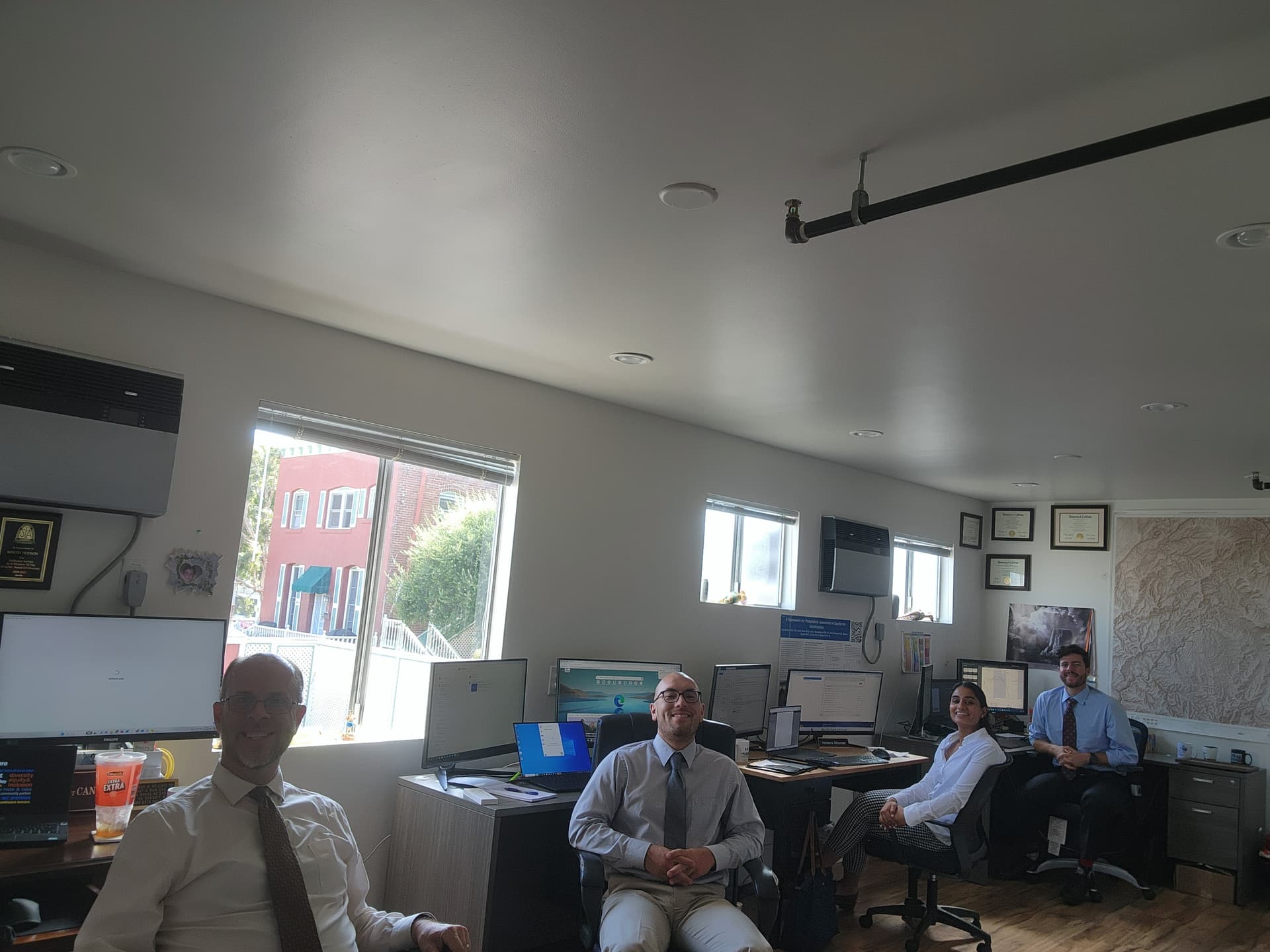 Working in the office